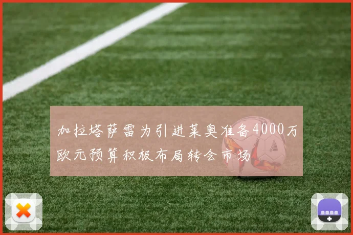 加拉塔萨雷为引进莱奥准备4000万欧元预算积极布局转会市场
